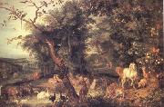 BRUEGEL, Pieter the Elder The Garden of Eden (nn03) oil painting